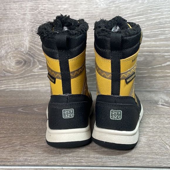 Merrell Snow Crush 2.0 Jr Waterproof -25f 200gr Wheat Leather Toddler Sz 5 Boots - Picture 4 of 13